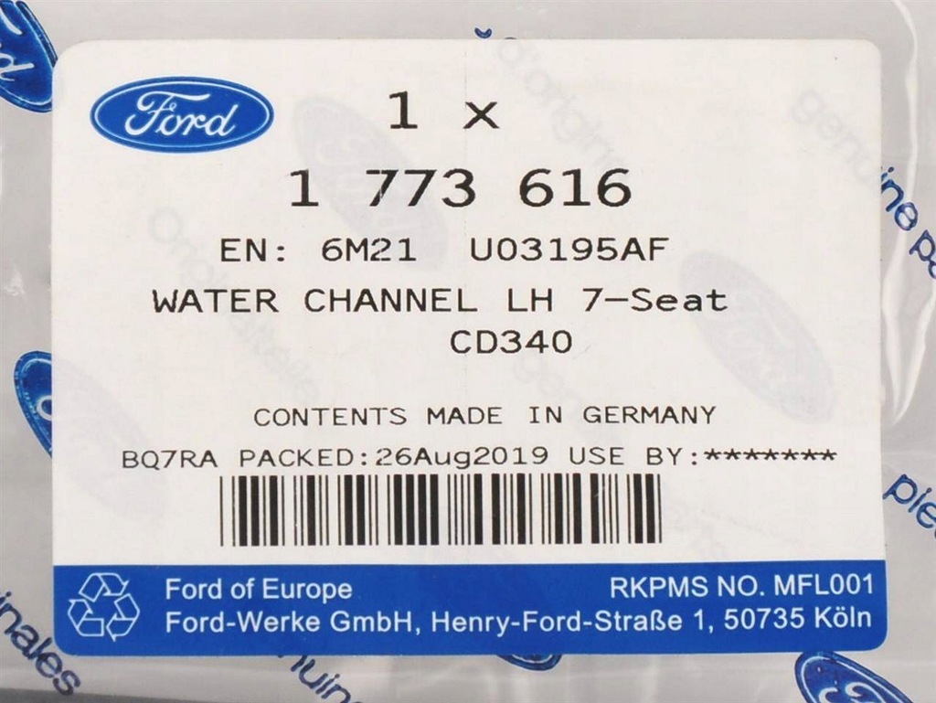 фото №10, Молдинг левая наружная стекло перед galaxy 2006-15