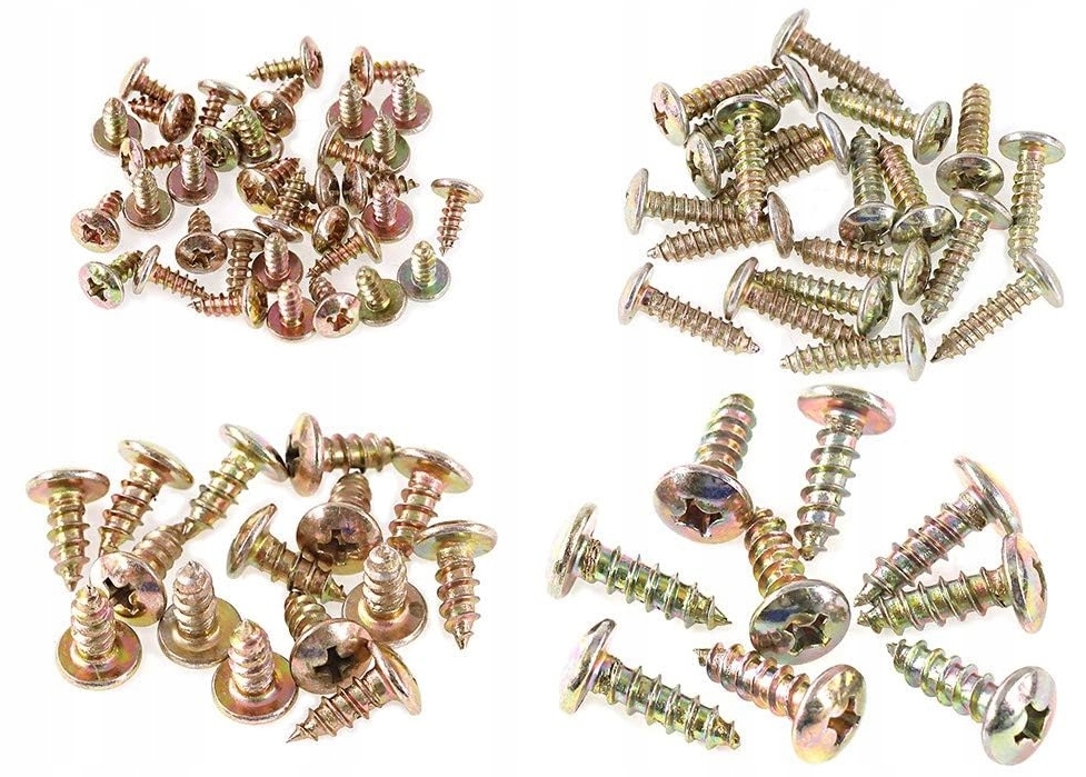 Пластины монтажные винты прокладки к кузов бампер большой набор 170szt Доставка