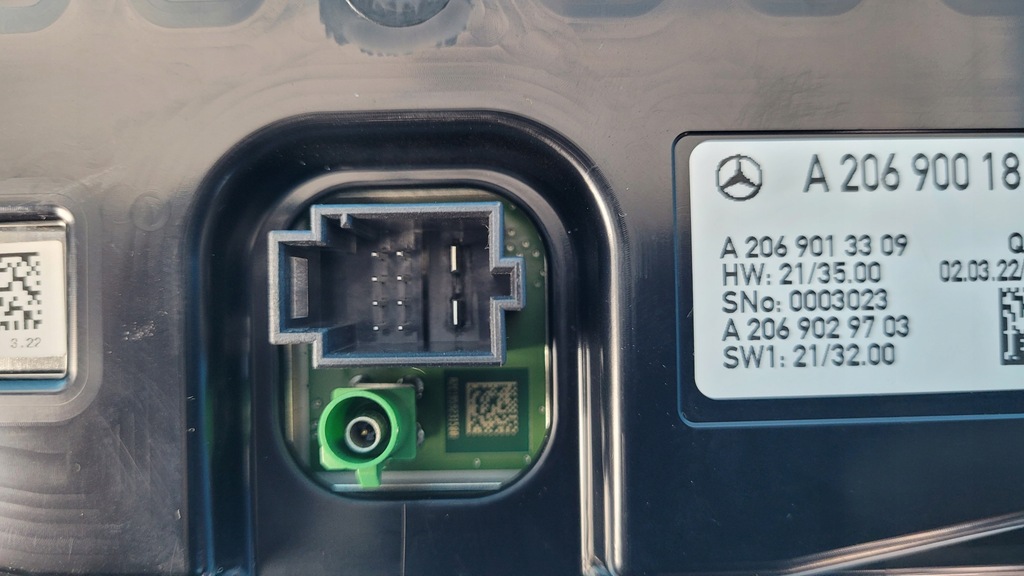 фото №7, Mercedes w206 22r экран счетчик приборы дисплей навигация a2069001813