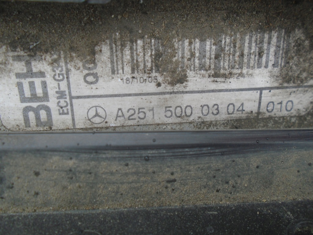 фото №10, Mercedes w164 радиатор wody кондиционер pas вентилятор 3.0 комплект передний