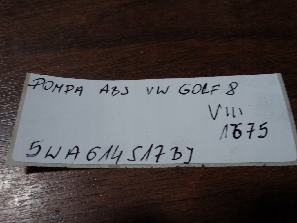 фото №5, Idealny блок управления насос abs vw golf 8 viii 1