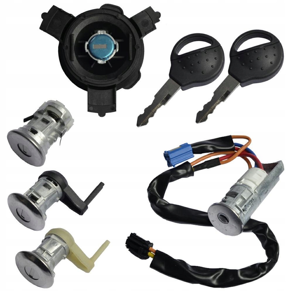 фото №1, Набор замок зажигания замки крышка peugeot 206