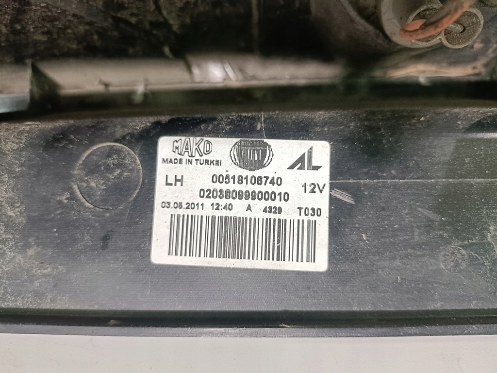 фото №8, Fiat doblo ii 10-14 2010 r. лампа лівий задня ліва задня eu