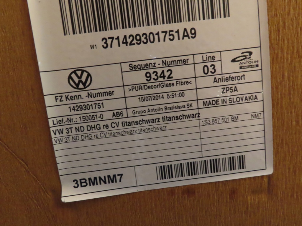 фото №7, Skoda citigo 3d потолок комплектная eu czarna monte carlo