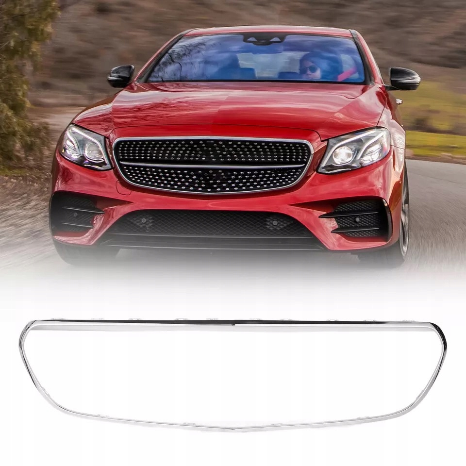 фото №1, Рамка бампера решетка mercedes w213 16-19 a2138850200 хром