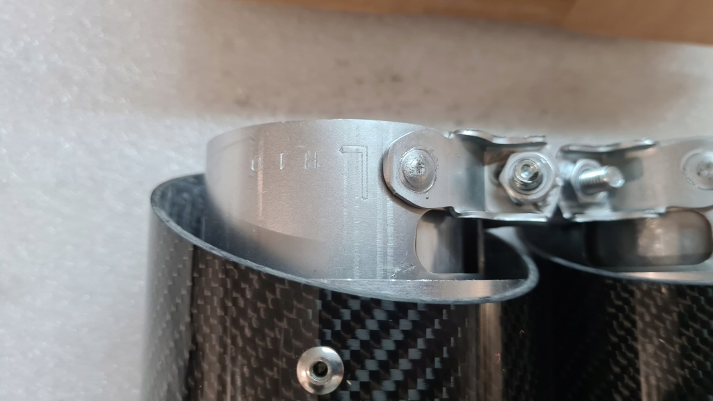 фото №9, Наконечник защита выхлоп bmw 1 2 3 4 f30 f32 карбон оригинал комплект 2szt