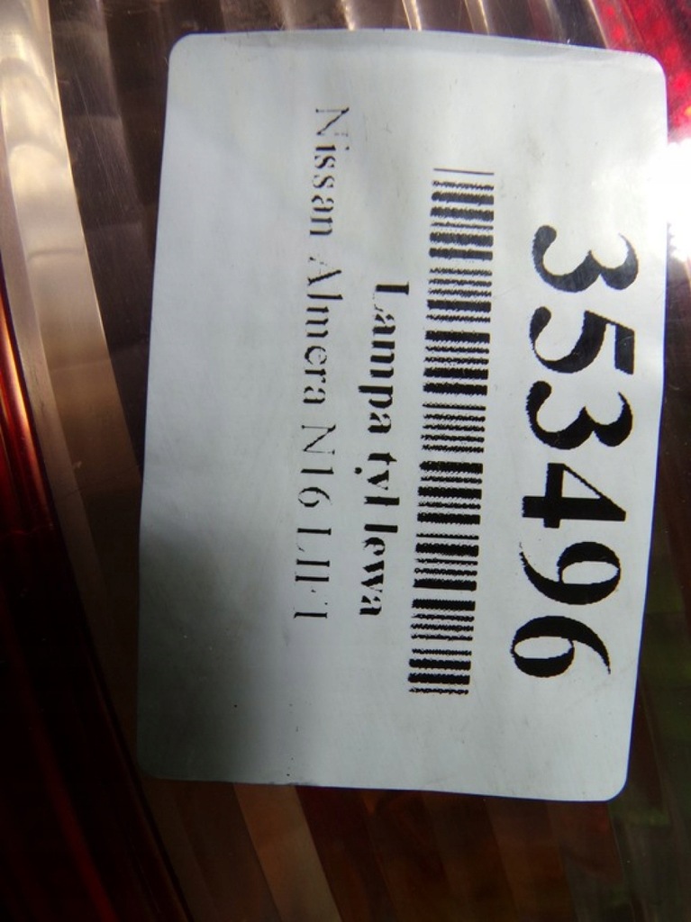 фото №6, Nissan almera n16 lift sedan лампа задняя задняя левая