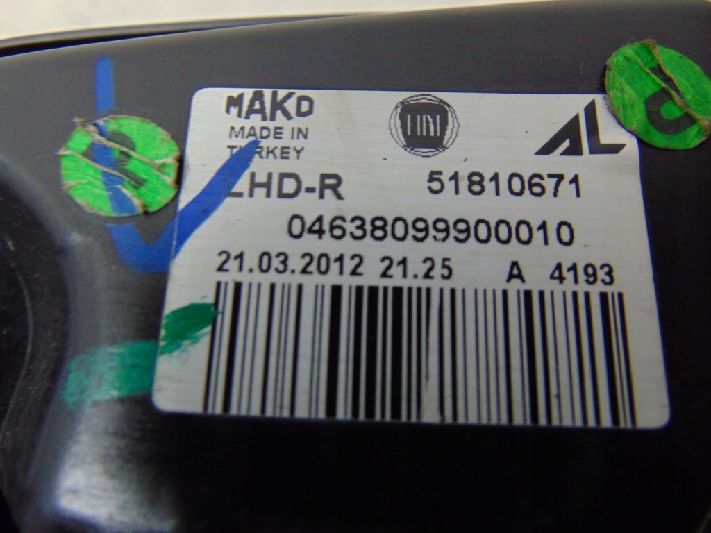 фото №13, Лампа права перед fiat doblo ii 51810671 europa