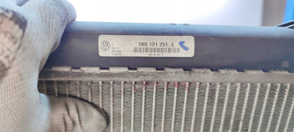 фото №7, Радиатор wody audi a3 8p volkswagen seat skoda 1k0121251e