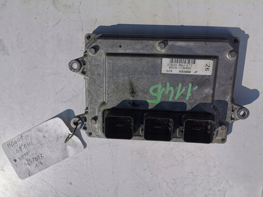 фото №8, Honda insight 1.4b 16v 37820-rbj-e77 бортовой компьютер ecu