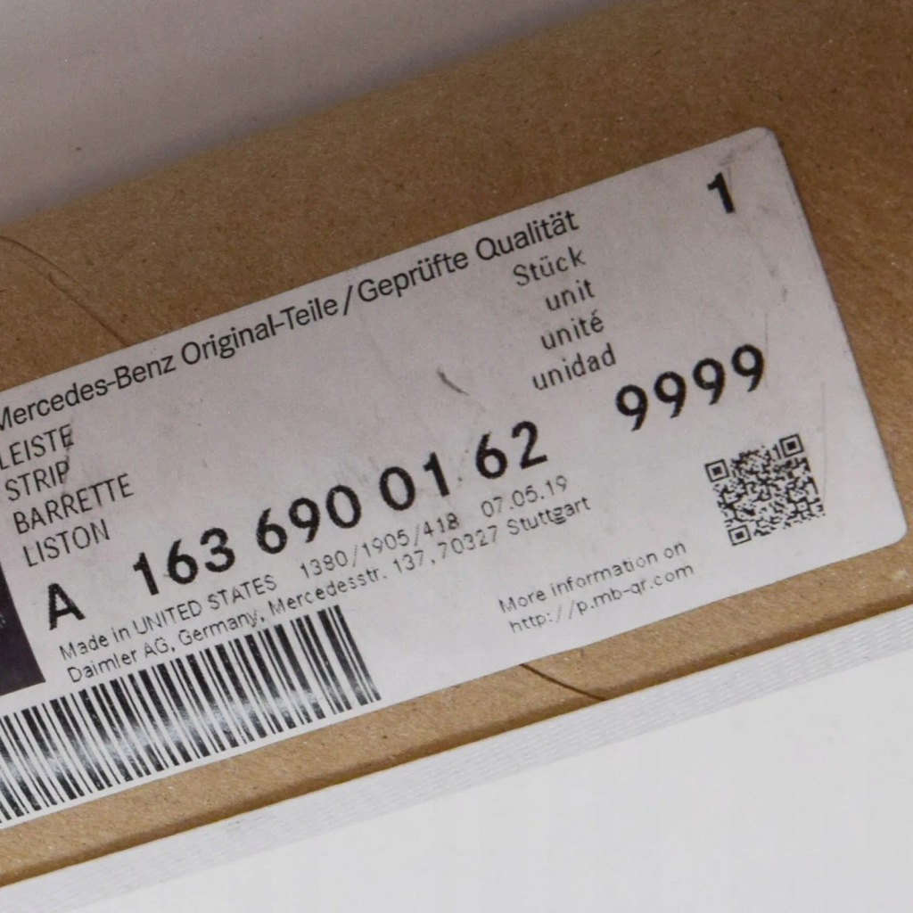 Mercedes-benz ml w163 нижняя молдинг дверь передних левых a16369001629999 Цена