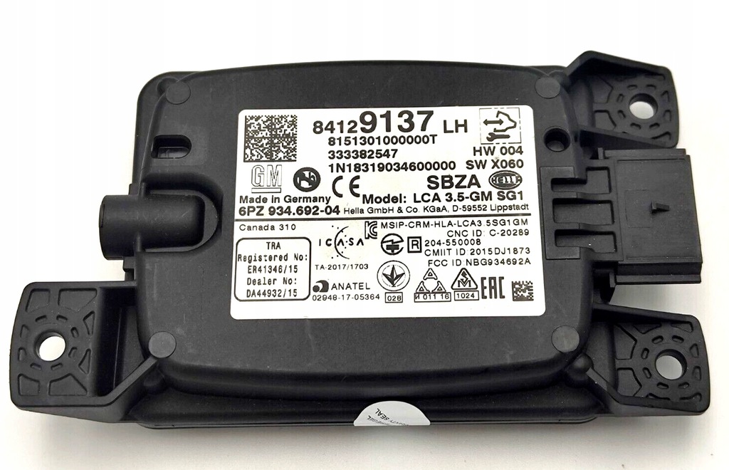 фото №9, Модуль радар датчик мертвого pola правий лівий opel insignia 84129136