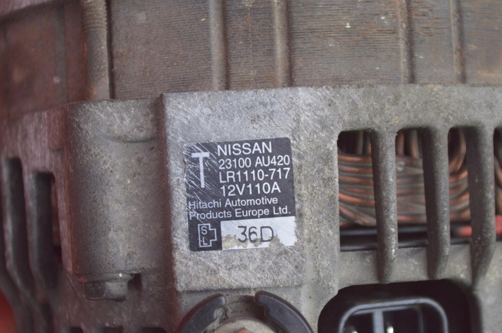 фото №8, Генератор 23100au420 nissan primera p12 2.0 16v 140 km 01-08