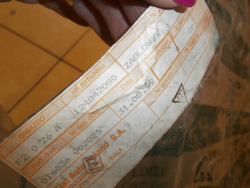 фото №5, Новый oryg подголовник fiat doblo 124842080