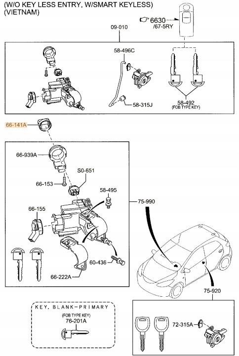 фото №4, Заглушка ручка замка зажигания mazda mx-5 nc rx-8 se оригинал