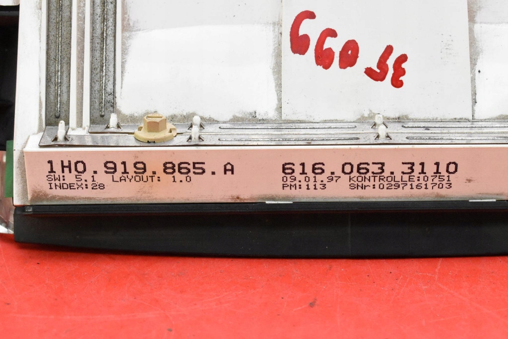 фото №8, Лічильник прилади eu 1h0919865a vw golf 3 iii 1.6 8v 75 km 91-98