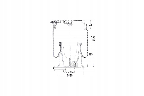 фото №2, Magneti marelli пневмоподушка подвеска пневматический задняя l/p iveco daily