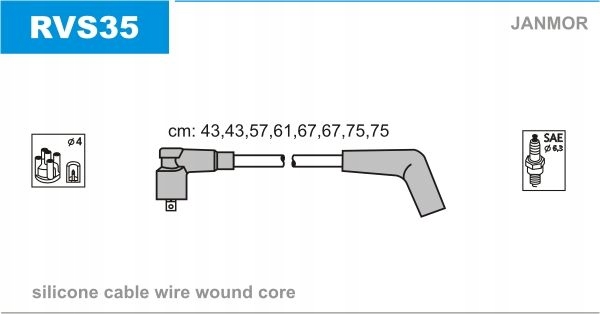 фото №2, Дроти запалювання rvs35 janmor