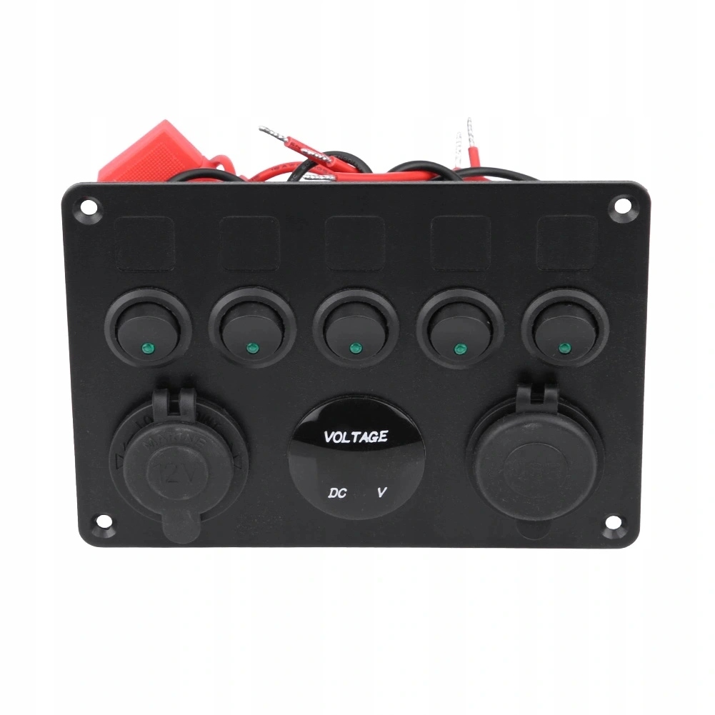 фото №15, Панель зарядний пристрій usb прикурювача + перемикачі вмикання-вимикання універсальний 12-24v