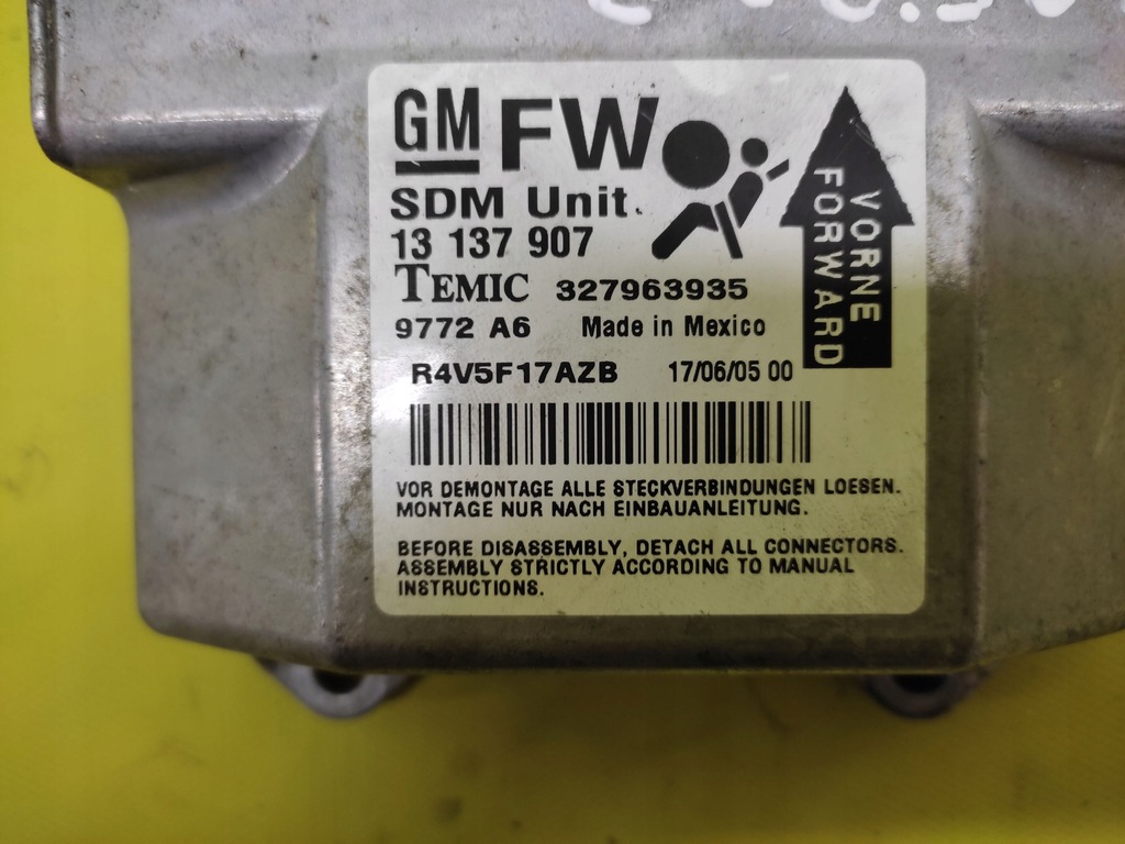 фото №4, Opel zafira b датчик air bag 13137907