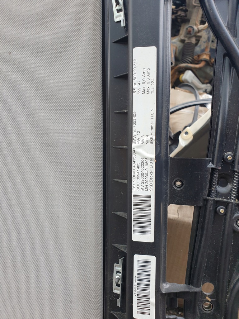 фото №9, Стеля панорама bmw 5 e61 kombi touring сіра оригінальна