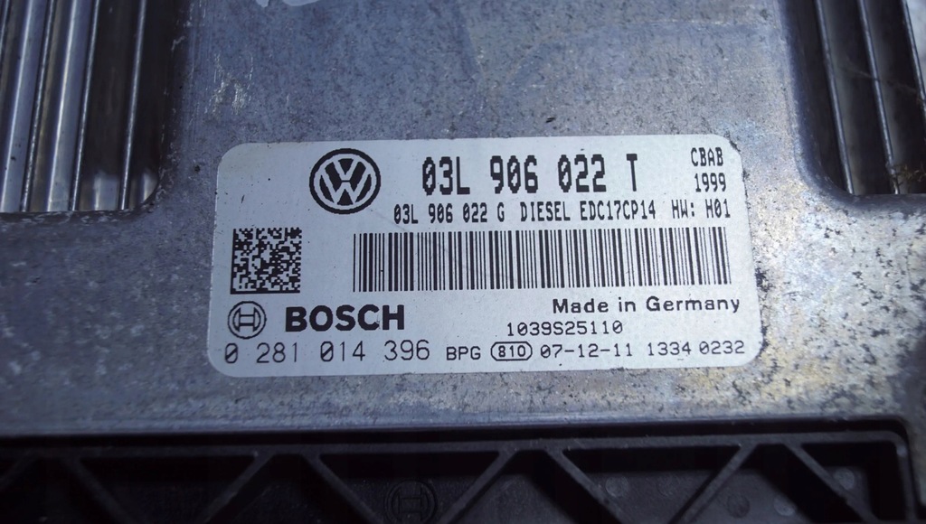 фото №8, Блок управления двигателя vw tiguan 5n 2.0 tdi 03l906022t