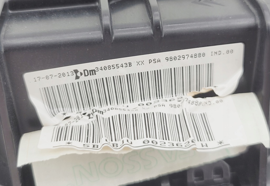 фото №6, Citroen c5 iii x7 lift подушка пассажира подушка безопасности 9802974880 + штекер