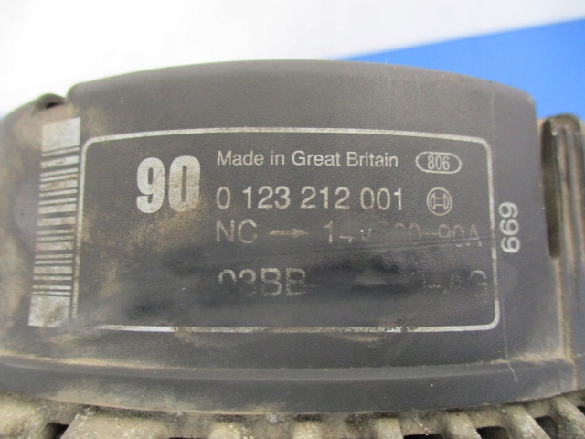 Mondeo 2.0 бензин генератор 90a 0123212001 test в Украине