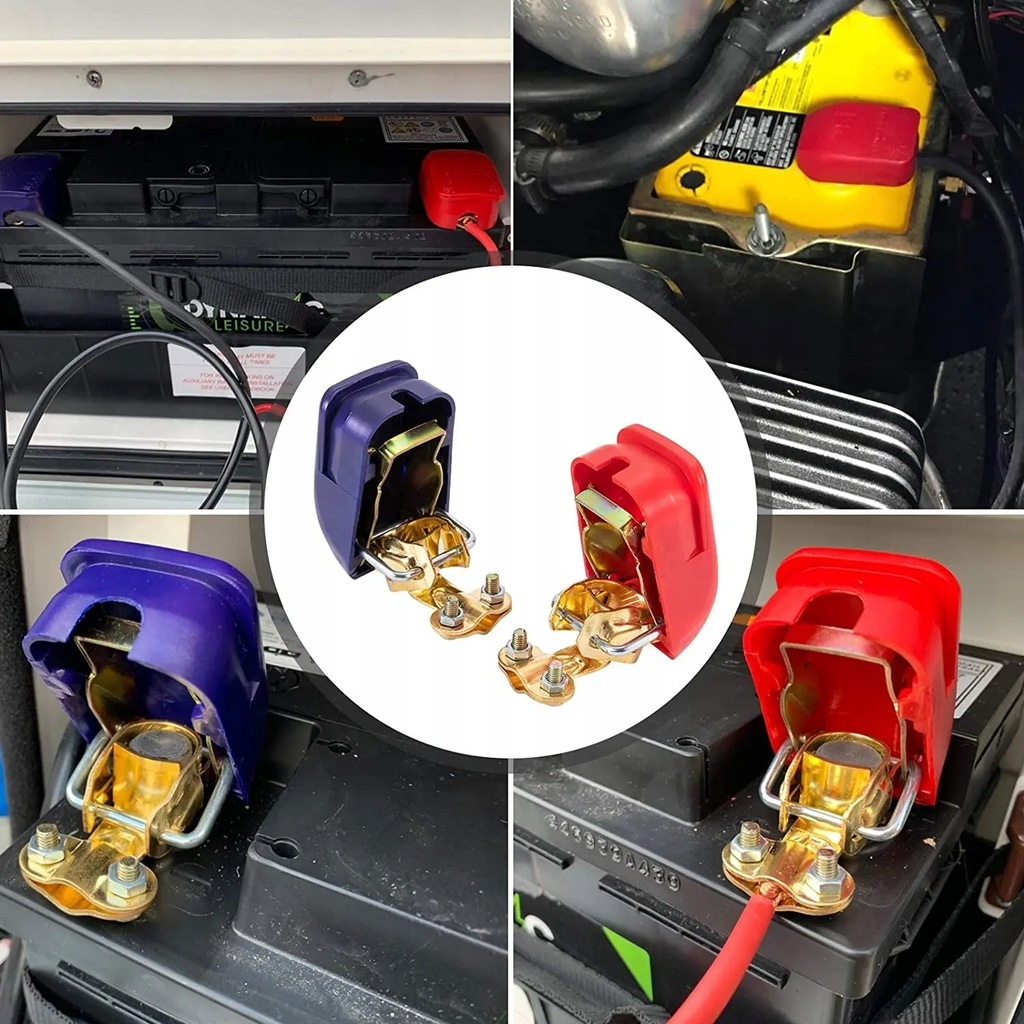 фото №11, Клема samozaciskowa вимикач акумулятор hebel plus мінус комплект 2 el