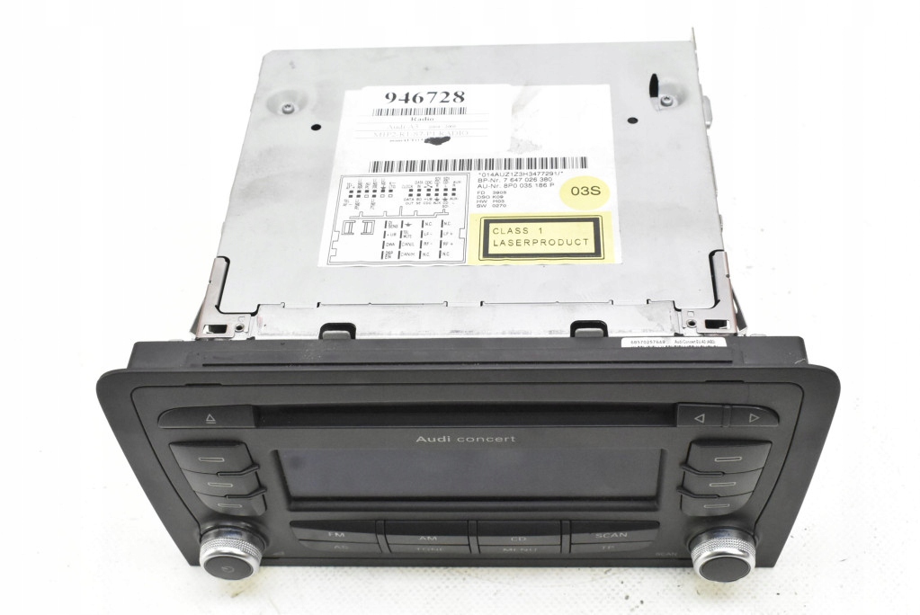 фото №2, Радіо радіопрогравач cd 8p0035186p audi a3 8p lift 04-08