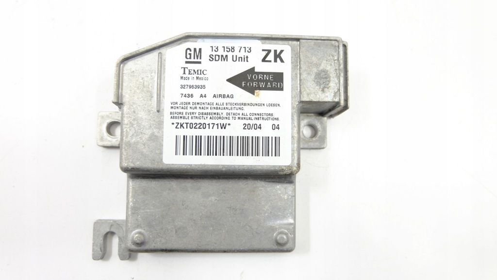 фото №1, Opel meriva a модуль датчик подушок 13158713