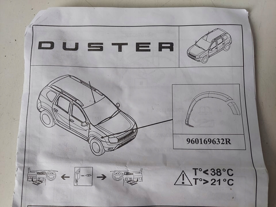 фото №7, Dacia duster молдинг крыла правая перед nowa оригинальный номер