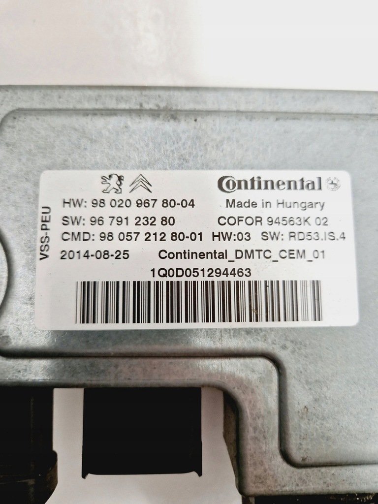 фото №12, Peugeot 2008 i 2014 бортовой компьютер / блок управления ecu двигателя