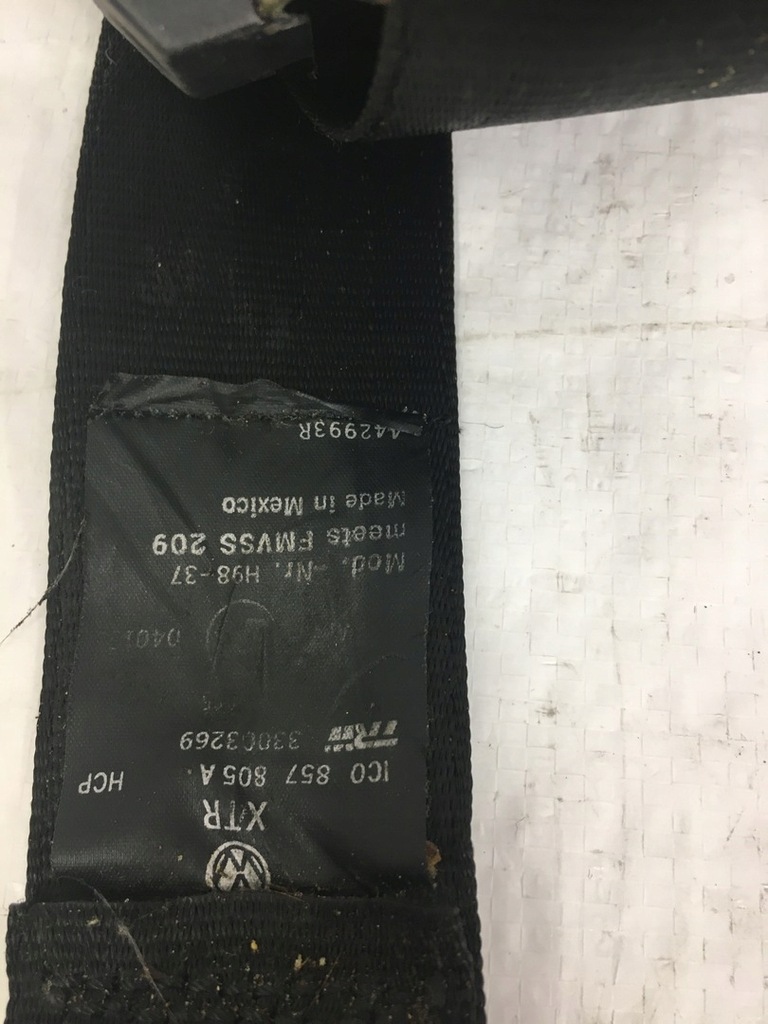 фото №11, Pas безопасности левый задняя new beetle 1c0857805a