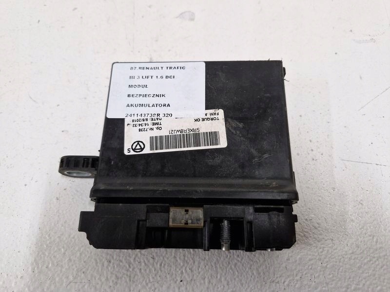 фото №7, Renault trafic iii 3 lift 1.6 dci модуль запобіжник акумулятор 241143738r
