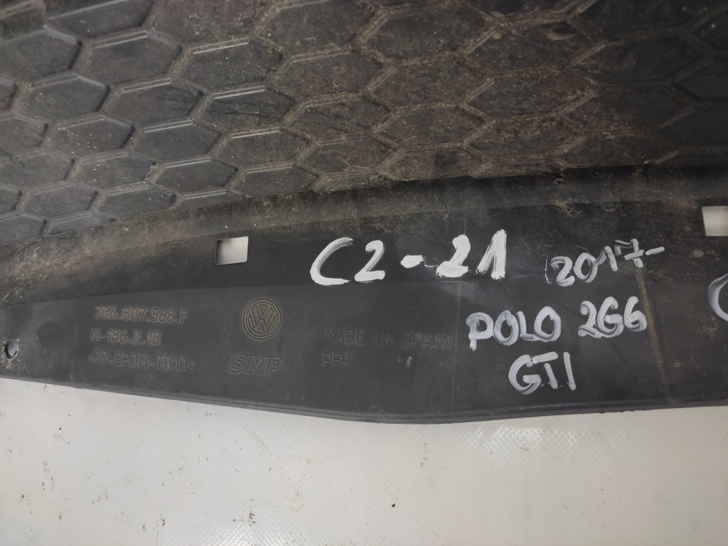 фото №10, Vw polo vi gti 2g 2g6 спойлер бампера заднего задняя 2017-