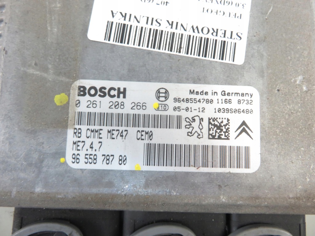 фото №5, Блок керування peugeot 407 3.0 v6 0261208266 9655878780