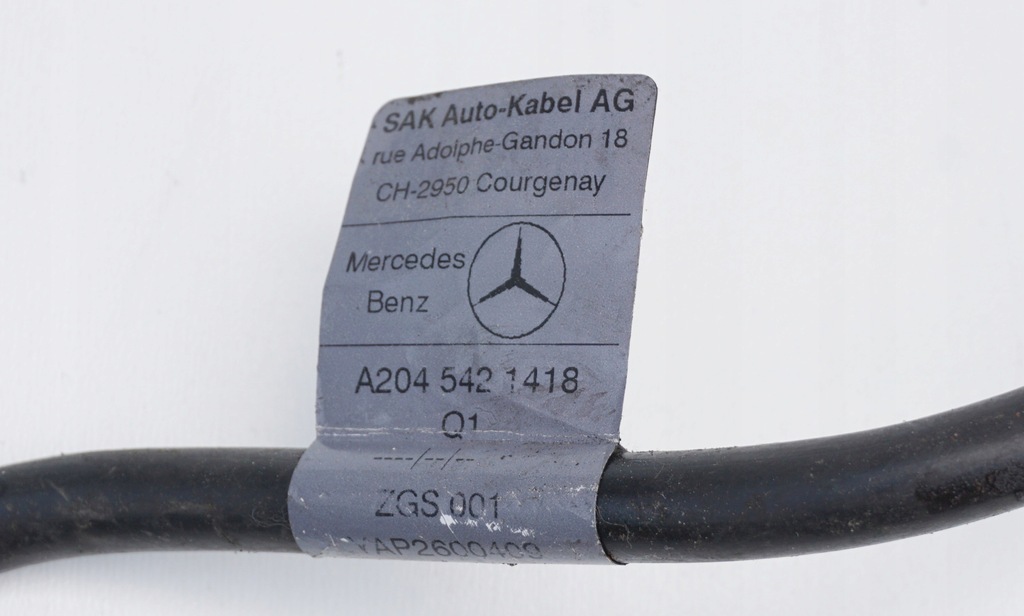 фото №5, Клема мінусова шланг mercedes c w204 e w212 2.2d 3.0d дизель a2045421418