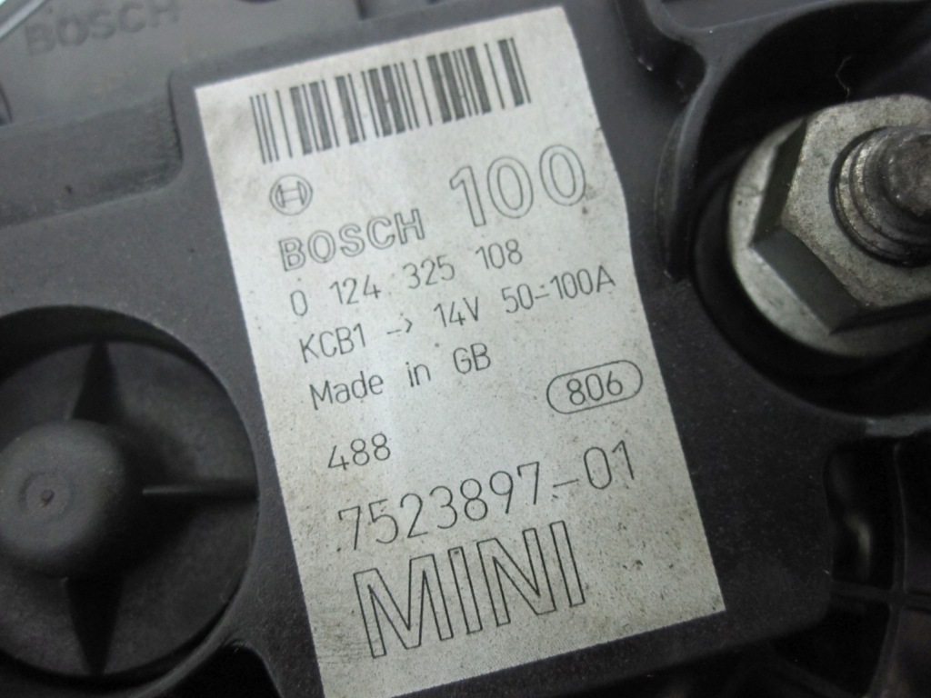 Mini cooper 1 1.6b 115km w10b16a 04r генератор 0124325108 7523897-01 Київ