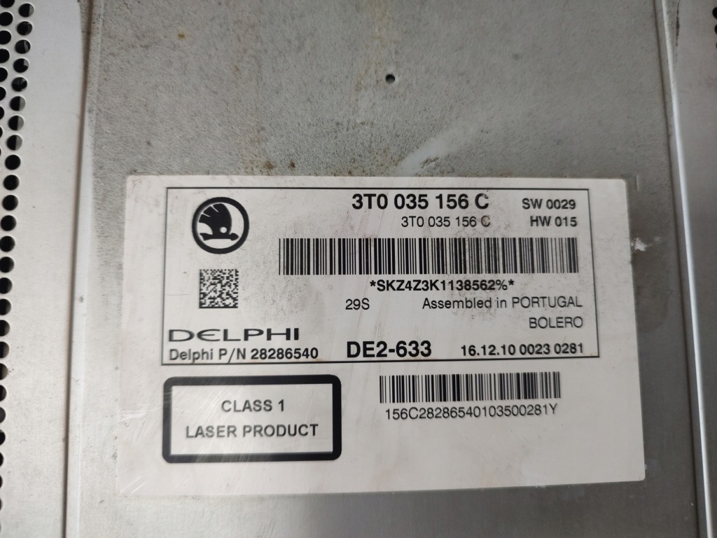 фото №4, Skoda superb ii радіо заводський cd навігація bolero 3t0035156c