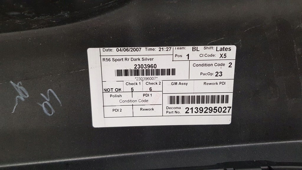 фото №5, Бампер задній задня mini cooper s r56 r57