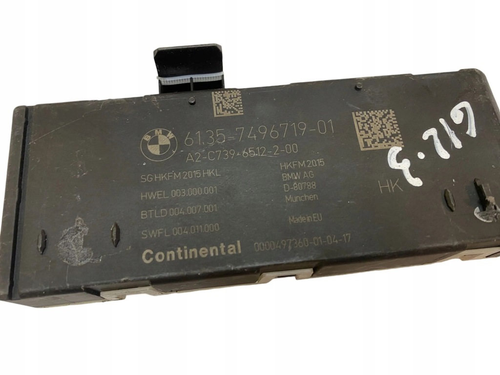 фото №6, Bmw 7 g11 g12 2017 блок управления / модуль электрический крышки задний / багажника