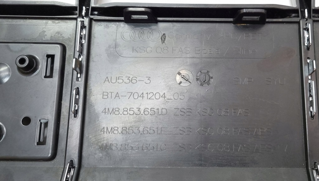 фото №13, Решітка радіатора решітка радіатора чорний блиск audi q8 4m8 4m8853651g