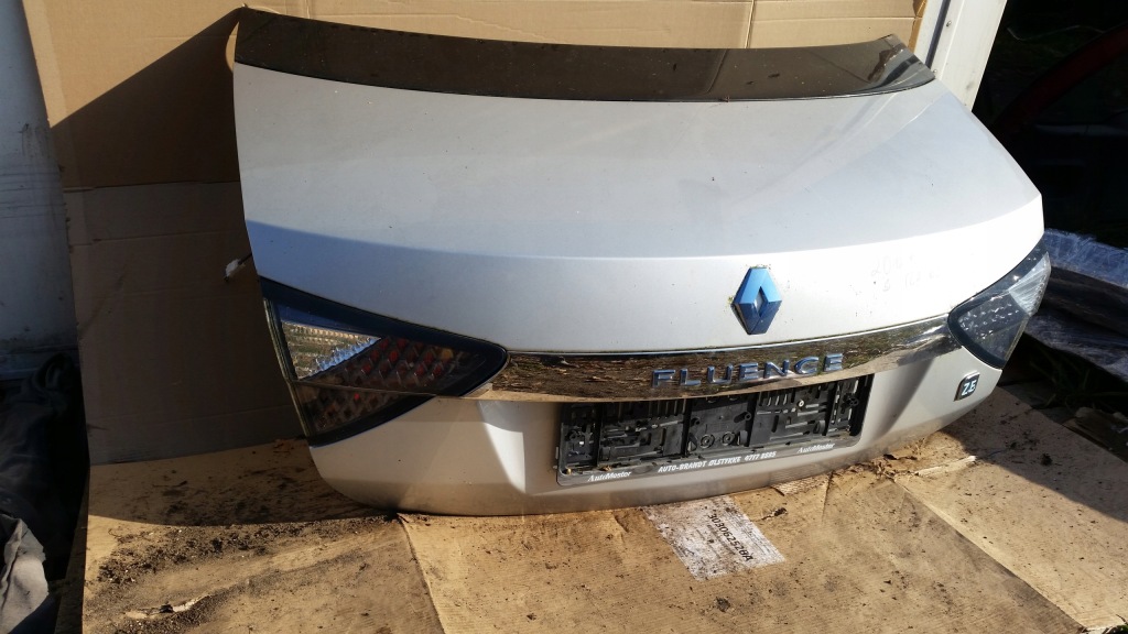 фото №4, Renault fluence ze 2012 кришка багажника задня