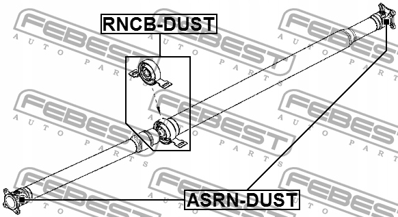 фото №7, Підшипник вала привідного dacia duster febest rncb-dust