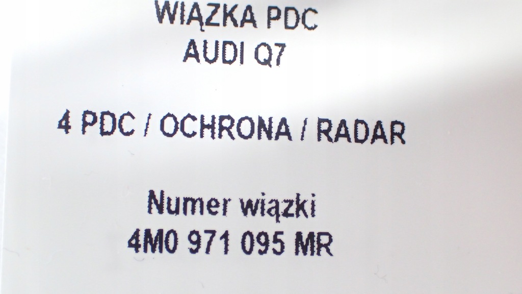 фото №11, Жгут 4 pdc защита радар master audi q7 4m0971095mr + датчики pdc