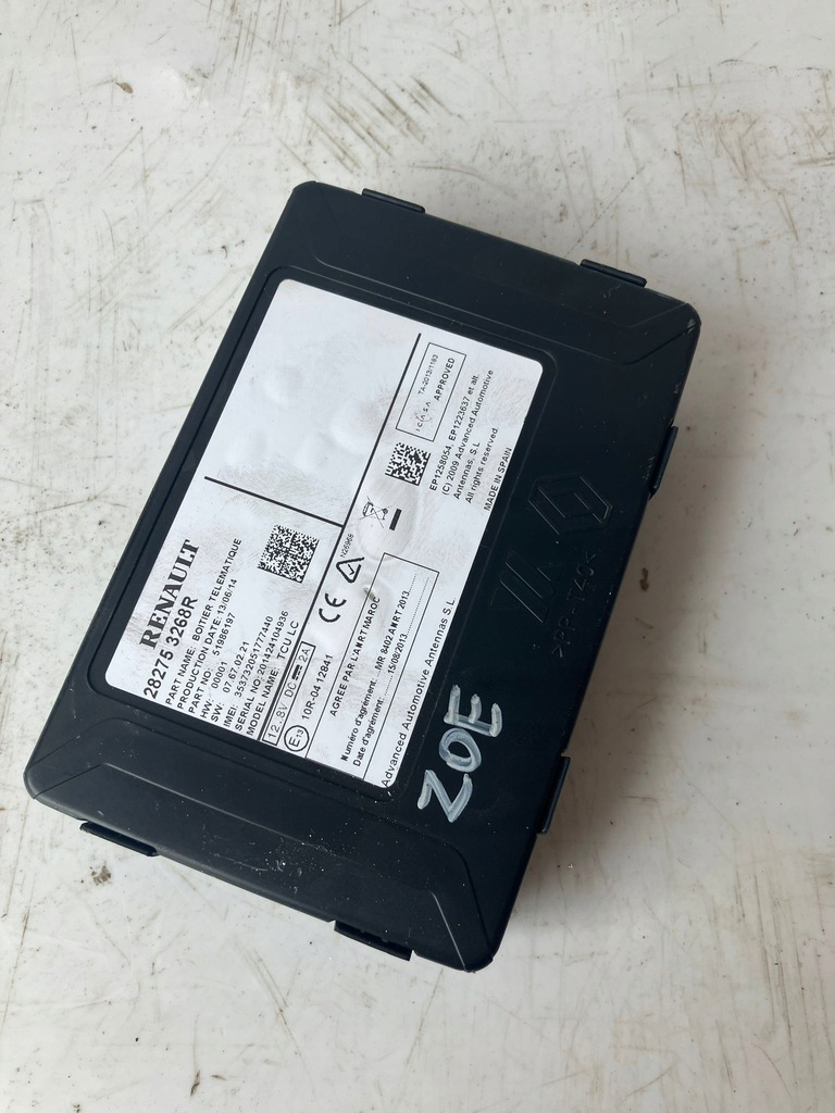 фото №1, Модуль блок управления навигации renault zoe 282753268r