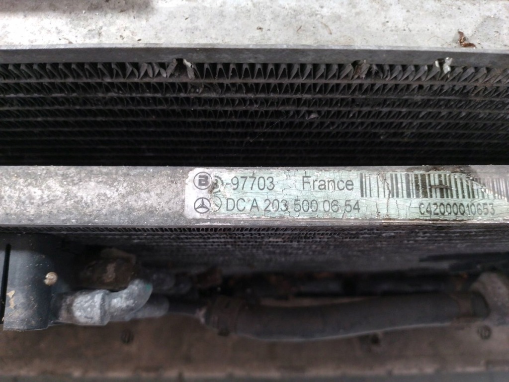 Набор радиатор woda кондиционер intelcooler вентилятор mercedes w203 a2035000654 с Разборки