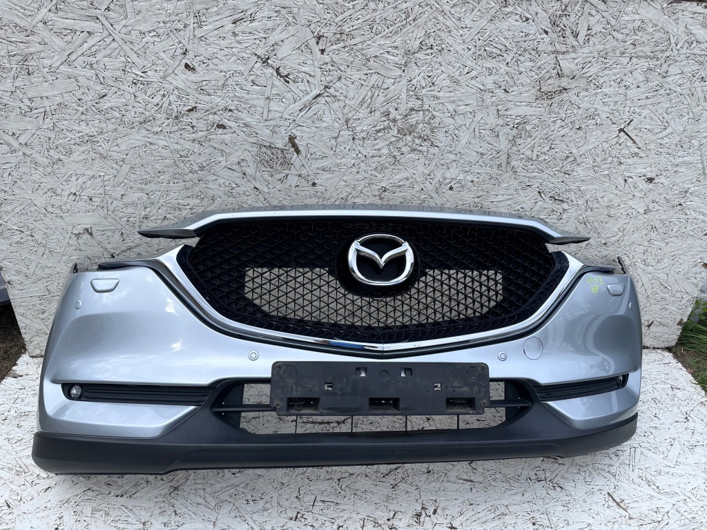 фото №1, Cx-5 ii 2017 - бампер перед передній сріблястий 45p pdc омивачі