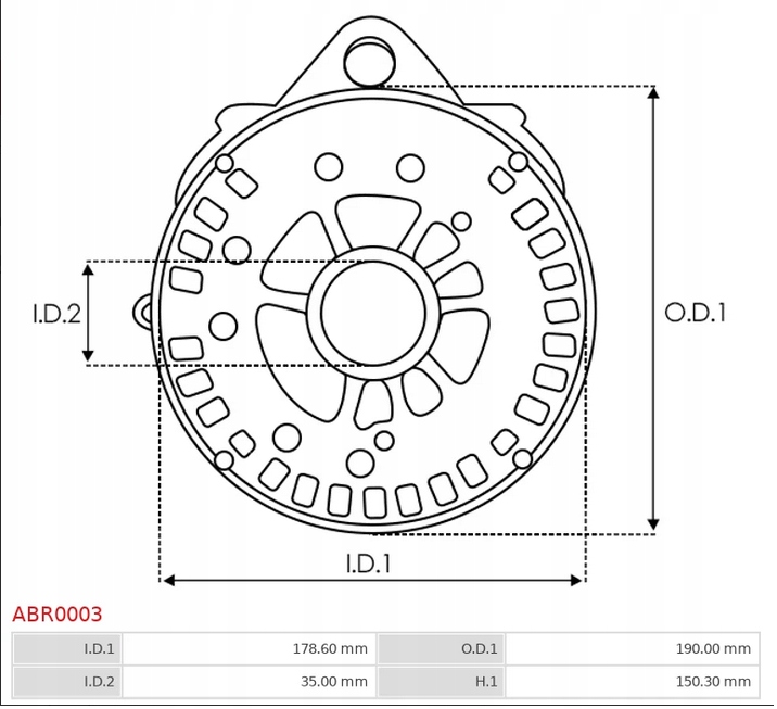 фото №3, Кронштейн, фланец приводной генератора as-pl abr0003